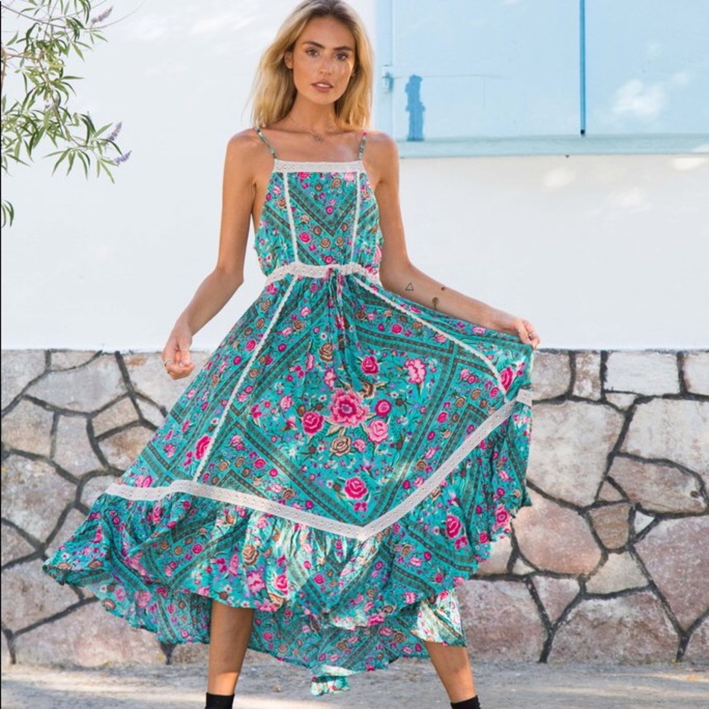 ISO - Spell & the Gypsy Babushka Midi Turquoise